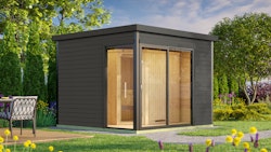 Weka Design-Saunahaus 412 inkl. Elementsauna 44/68 mm