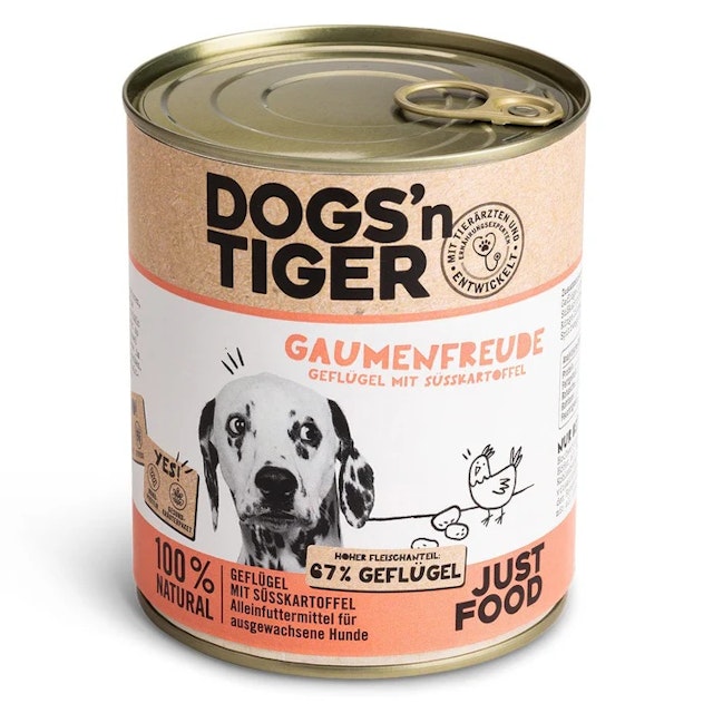 Dogs'n Tiger 800g Dose HundenassfutterVorschaubild