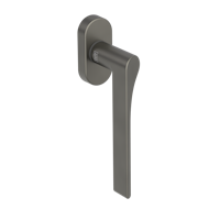 Griffwerk Fenstergriff VAYA 261 Leaf Light Kaschmirgrau L 7x42mm