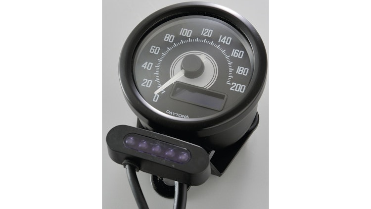 Daytona Halter Tachometer Schwarz