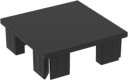 Vorschaubild Fiberdeck BOSTON PVC Pfostenkappe 75 x 75 mm Schwarz RAL9005