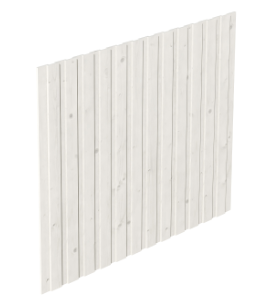 Thumbnail - Skan Holz Seitenwand für Leimholz Carports - Deckelschalung -Größe 1, weiß
