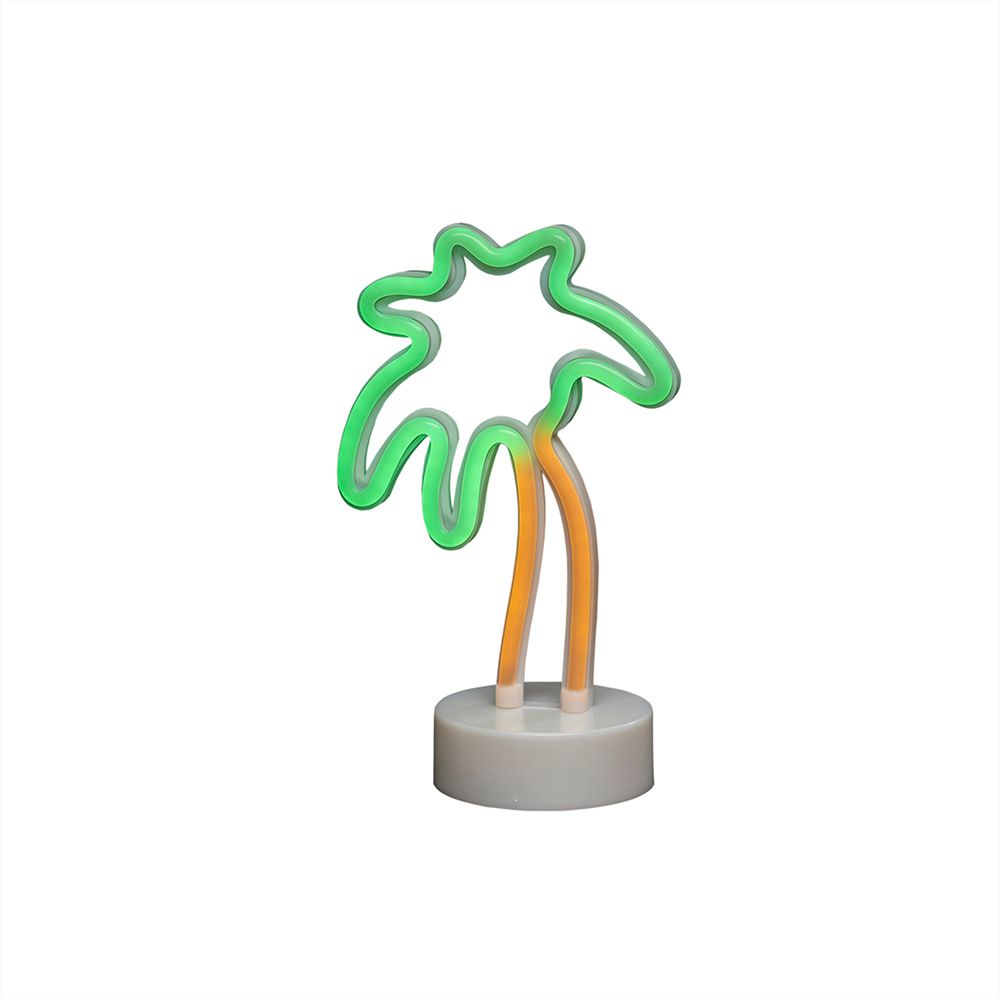 Konstsmide Weihnachtsbeleuchtung  LED Schlauchsilhouette Palme 6h Timer