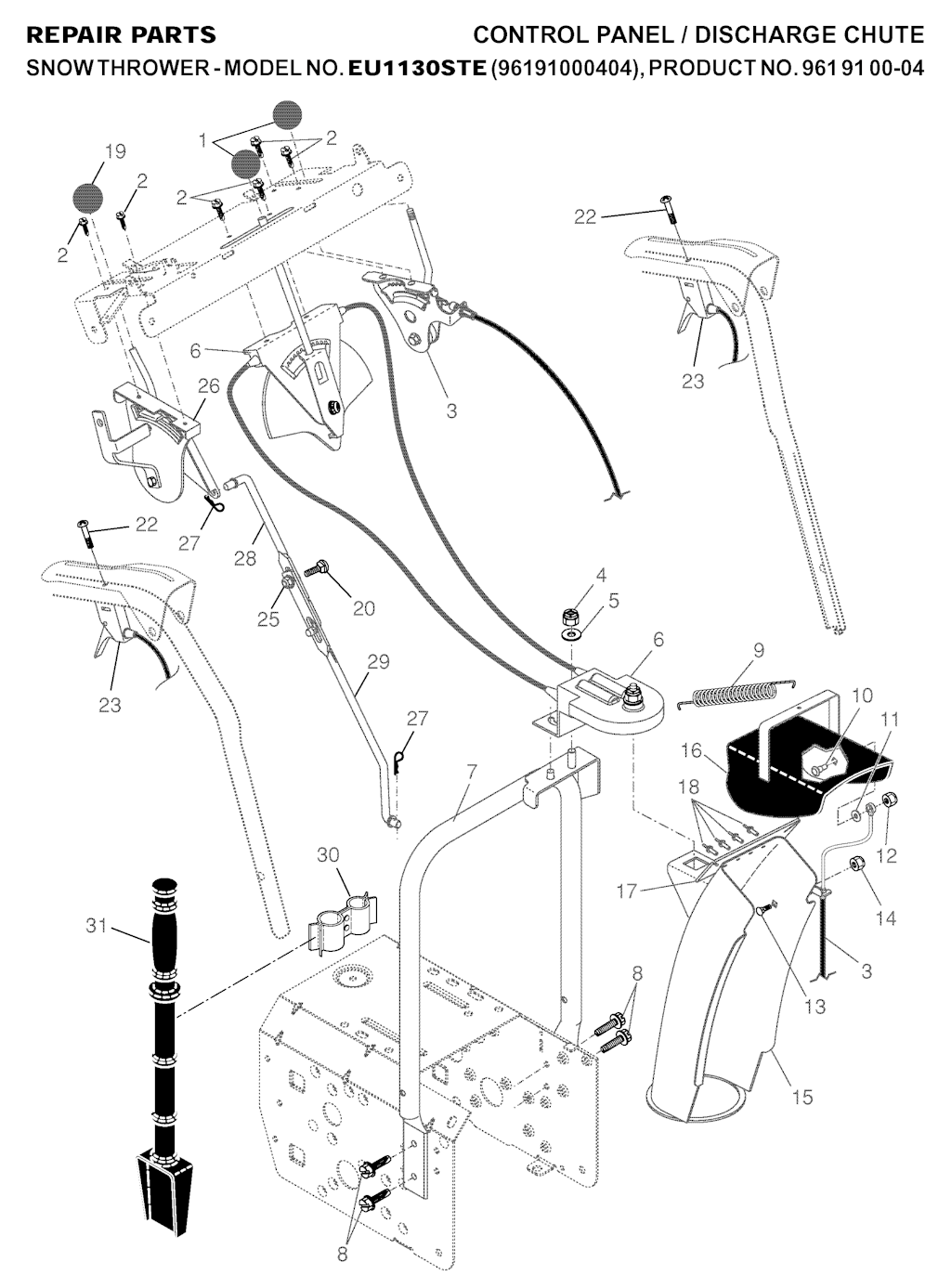 Explosionszeichnung Ersatzteile