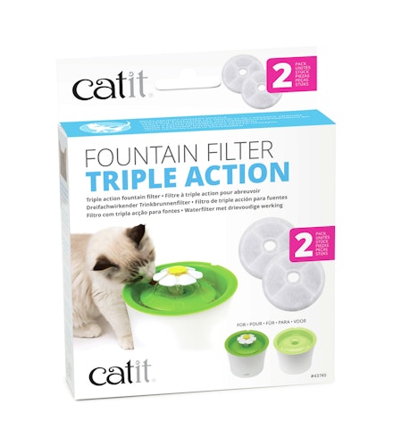 catit 2.0 Dreifachwirkender Trinkbrunnenfilter / Ersatzfilter