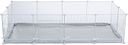 Vorschaubild TRIXIE Indoor Freilaufgehege, Metall/Kunststoff, 140 × 35 × 70 cm, weiß