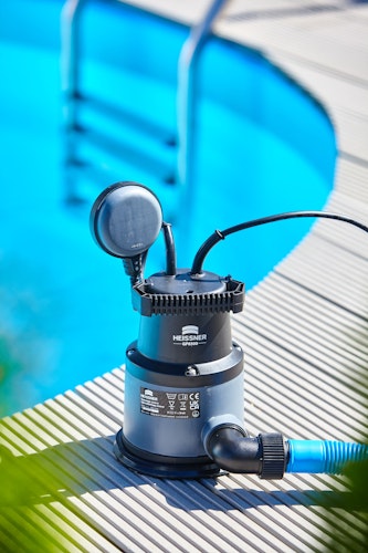 Heissner Pool-Tauchpumpe mit Soft-Standfuß 8500 l/h