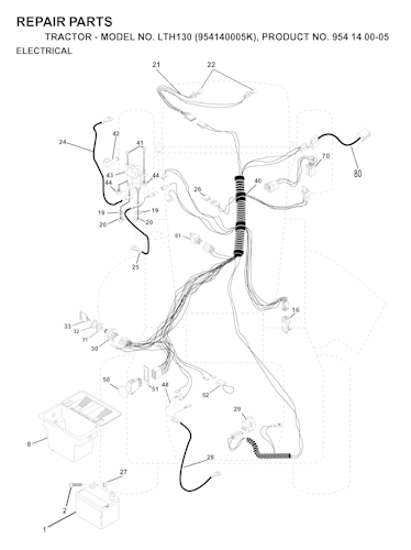 Husqvarna Gartentraktoren LTH130, 954140005K, 1999-03