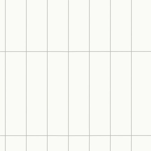 Revét Vinyl Wandfliese Butcherblock Weiß Hochglanz 120 x 60 cm