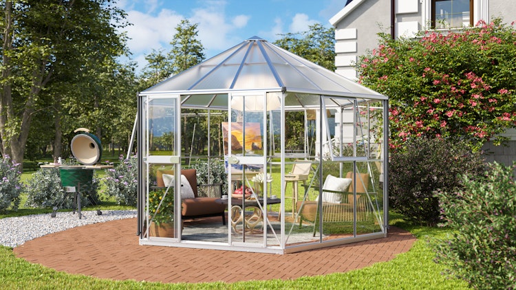 Vitavia Gewächshaus Juno/Hera 9000 inkl. 3 Seitenfenstern - 9,0 m²