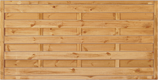 T&J Maxi Massivzaun 180 x 90 cm