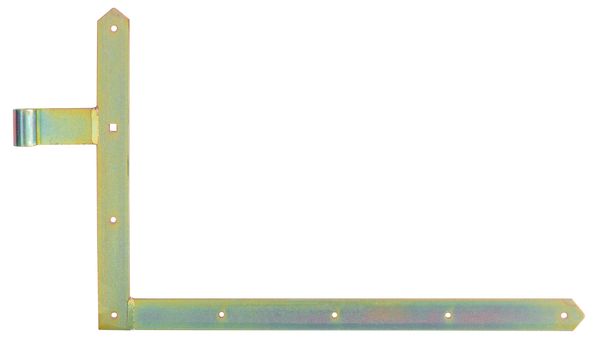 Alberts® Tor-Winkelband spitz unten 400x600mm ⌀16mm gelbvz.