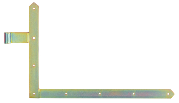 Alberts® Tor-Winkelband spitz unten 400x600mm ⌀16mm gelbvz.