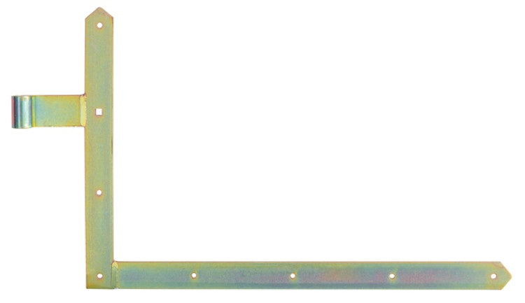 Alberts® Tor-Winkelband spitz unten 400x600mm ⌀16mm gelbvz.