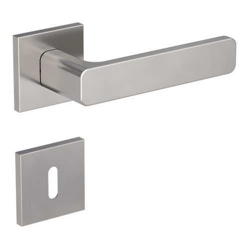 Griffwerk VAYA 265 MINIMAL MODERN fast2fix  Fast2Fix Rosetten eckig Buntbart Samtgrau