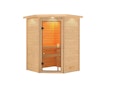 Vorschaubild Karibu Woodfeeling Sauna Antonia - 38 mm Massivholz Aktionssauna inkl. gratis Sauna-Zubehörset im Wert von 234,94 €