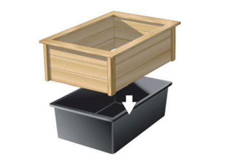 Ubbink Quadro Wood I helles Holz