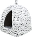 Vorschaubild TRIXIE Höhle Mila, Plüsch, 32 × 42 × 32 cm, weiß-grau