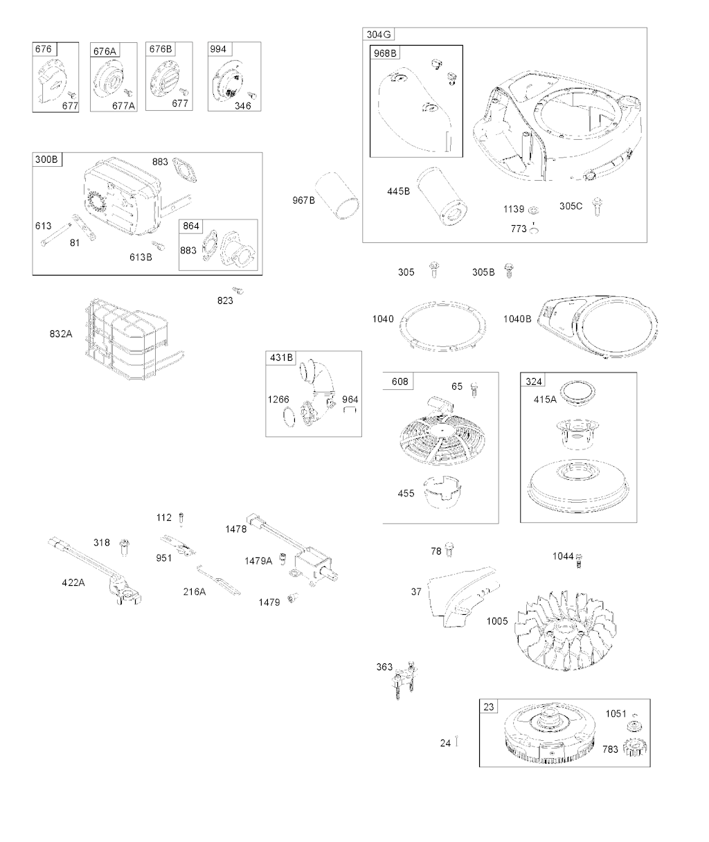 Explosionszeichnung Ersatzteile