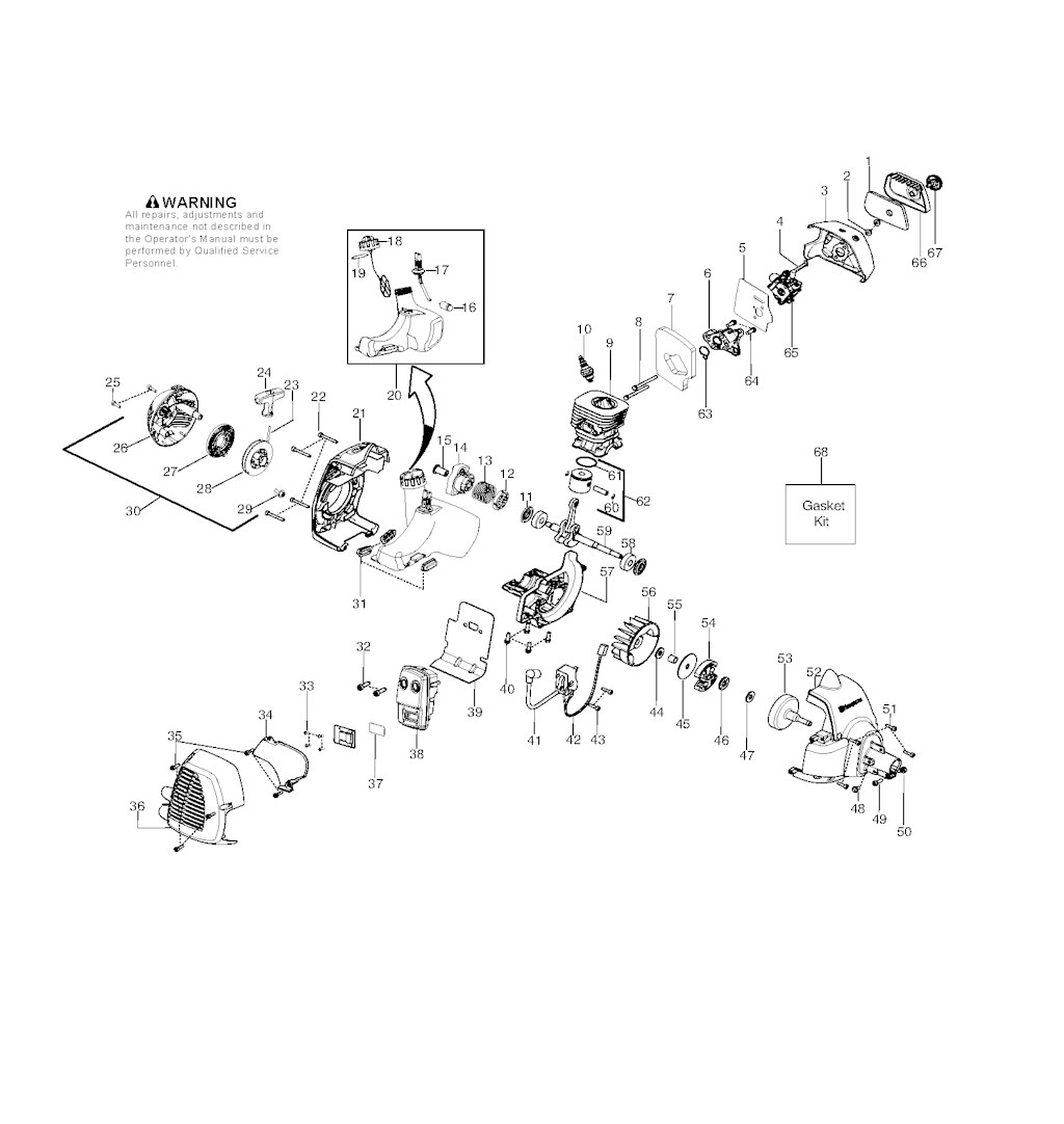 Explosionszeichnung Ersatzteile