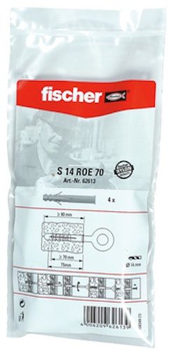FISCHER Rahmendübel S 14 ROE 100 (4 Stück)