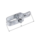 Vorschaubild Alberts® Drahtspanner mit Stahlnuss, feuerverzinkt, Gesamtlänge 100mm, Größe 2 610685