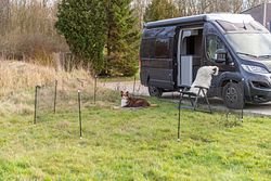 TRIXIE Mobiler Hundezaun, 15 m, schwarz