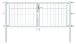 Alberts® Doppeltor Flexo,fvz.anth Kst.b.RAL 7016,li.BxH1000+2000x2000,PF80x80/2700mm 647049