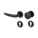 Vorschaubild Griffwerk Wechselgarnitur VAYA 194 ALDA fast2fix Fast2Fix GK3 Rosetten rund Knopf R2 Graphitschwarz L