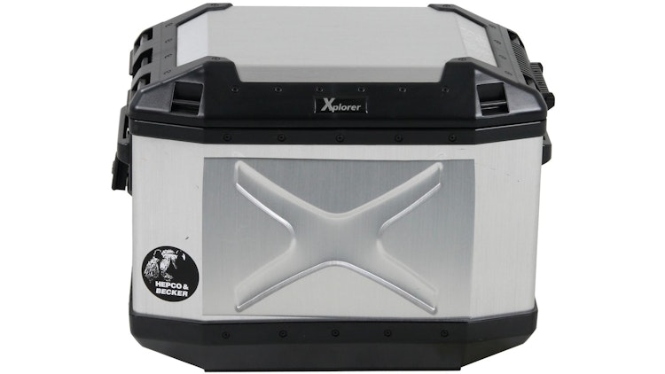 Hepco & Becker Koffer rechts, silber, HEPCO & BECKER Koffer "Xplorer" 40 l Inhalt