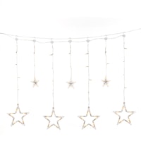 Konstsmide Weihnachtsbeleuchtung  LED Lichtervorhang kleine/große Sterne