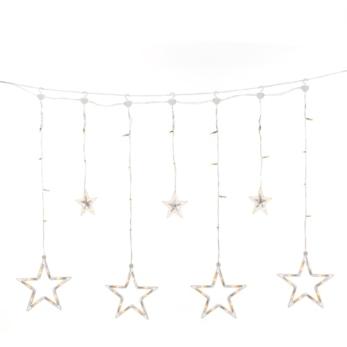 Konstsmide Weihnachtsbeleuchtung  LED Lichtervorhang kleine/große Sterne