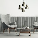 Vorschaubild Mollis Polsterpaneel Grau  30x15 cm