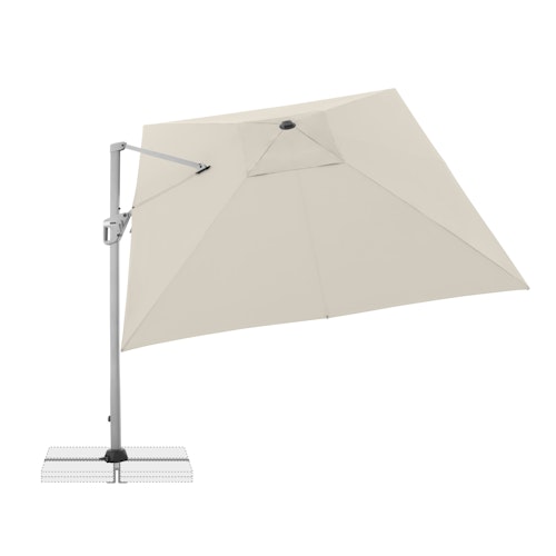 doppler Pendelschirm ACTIVE 260 x 350, Aluminium Silber / 100 % Polyester 180 g/m²