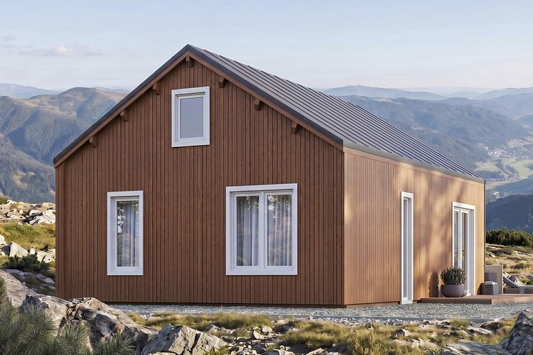 Wolff Finnhaus Ferienhaus Altai 50 - 68 mm