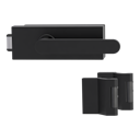 Vorschaubild Griffwerk PURISTO S -Graphitschwarz Ganzglastürbeschlagset -3-teiliger Bandsatz -mit Griff AVUS -GSC -UV