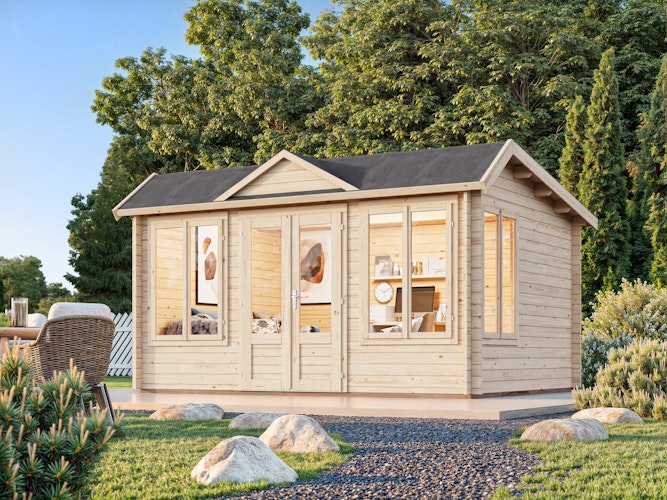 Palmako Gartenhaus Claudia Pentroof (Stufendach) 11,5 m² - 34 mm