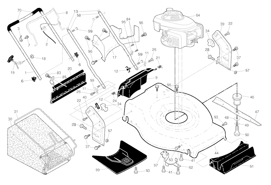 Explosionszeichnung Ersatzteile
