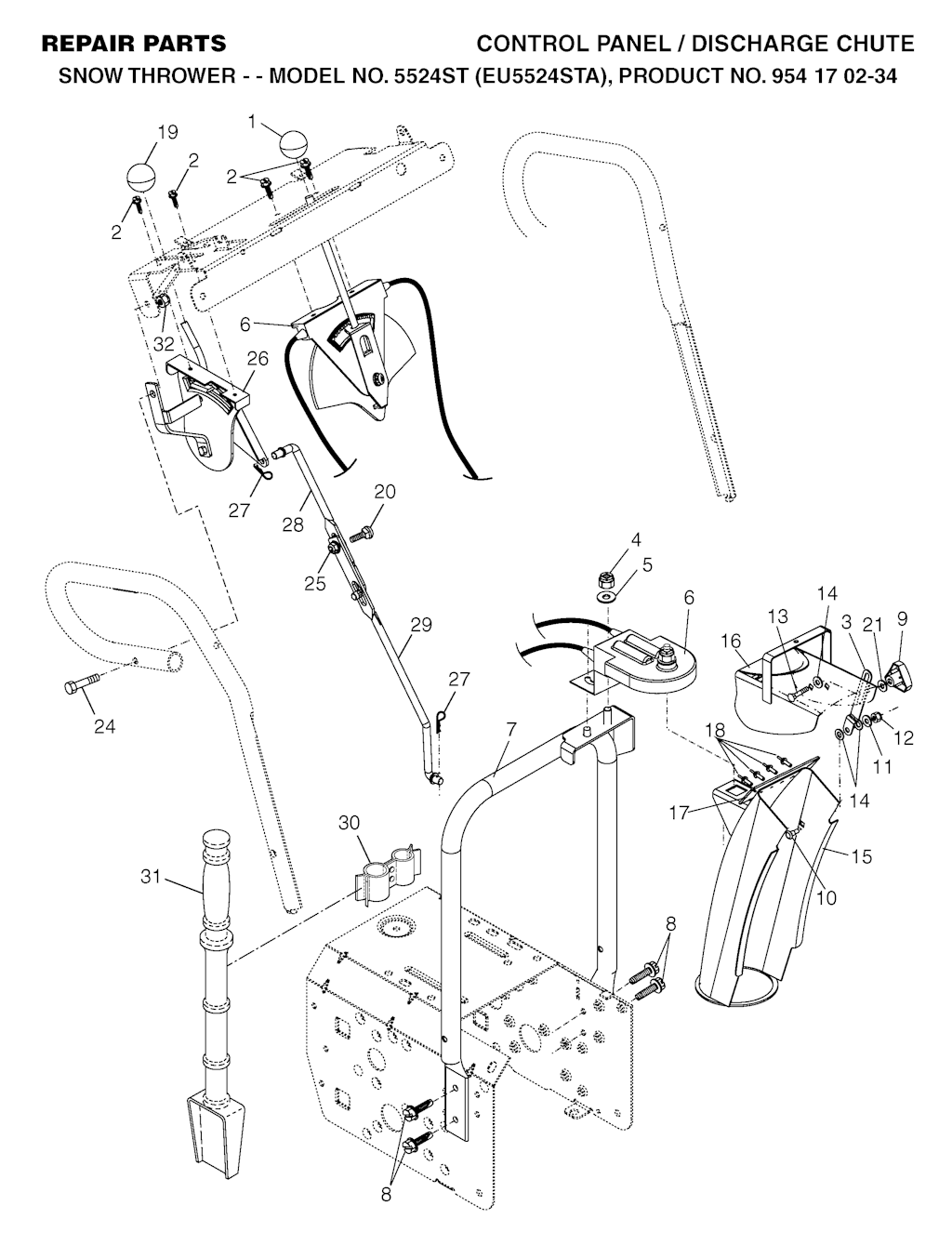 Explosionszeichnung Ersatzteile