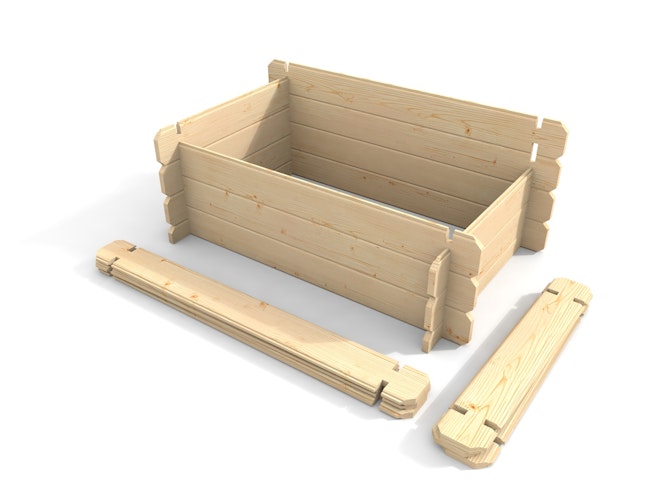 Weka Hochbeet 669 D naturbelassen B 100 x T 60 x H 69 cm - 400 l