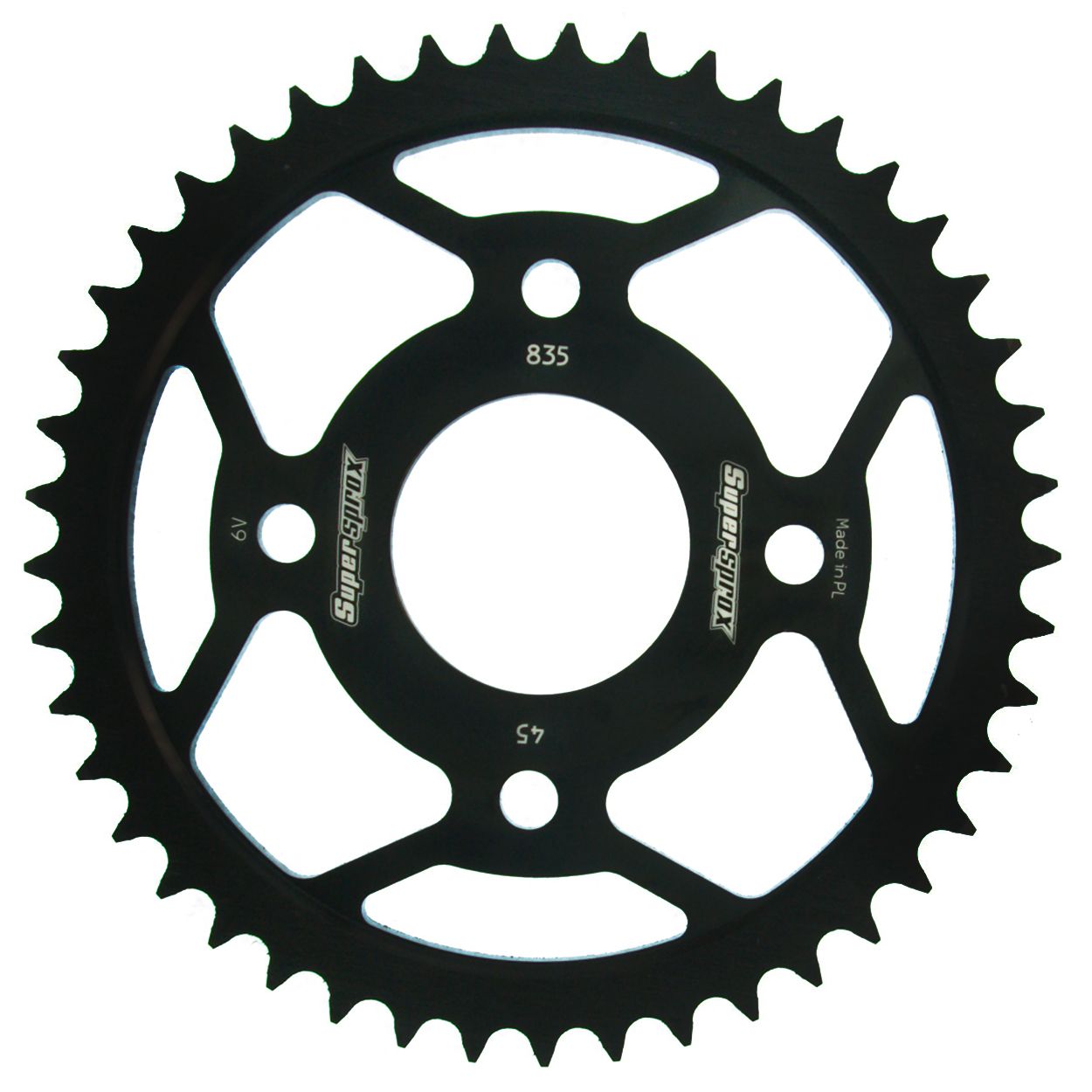 Supersprox Stahl-Kettenrad 428 45Z (Schwarz)