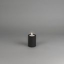 Vorschaubild Konstsmide Weihnachtsbeleuchtung LED Kerze aus Kunststoff mattschwarz batteriebetrieben 10 cm
