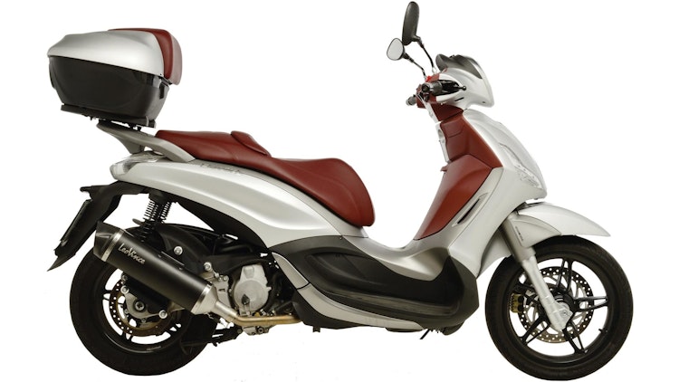 LeoVince SLIP-ON Edelstahl SBK NERO für PIAGGIO BEVERLY 350 SPORT TOURING