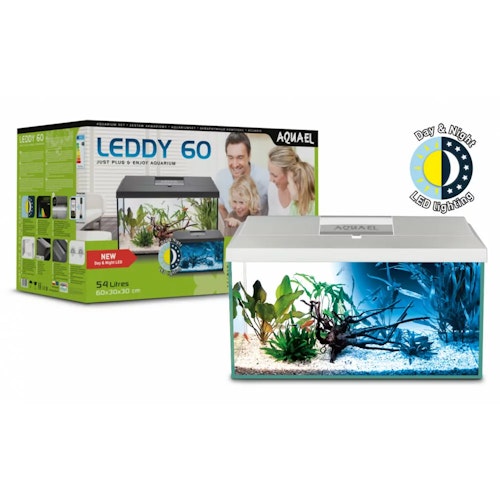 AQUAEL Aquarienset LEDDY Day&Night 60 weiß 2.0
