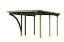 Vorschaubild Karibu Carport Einzelcarport Eco 1/2 - kesseldruckimprägniert