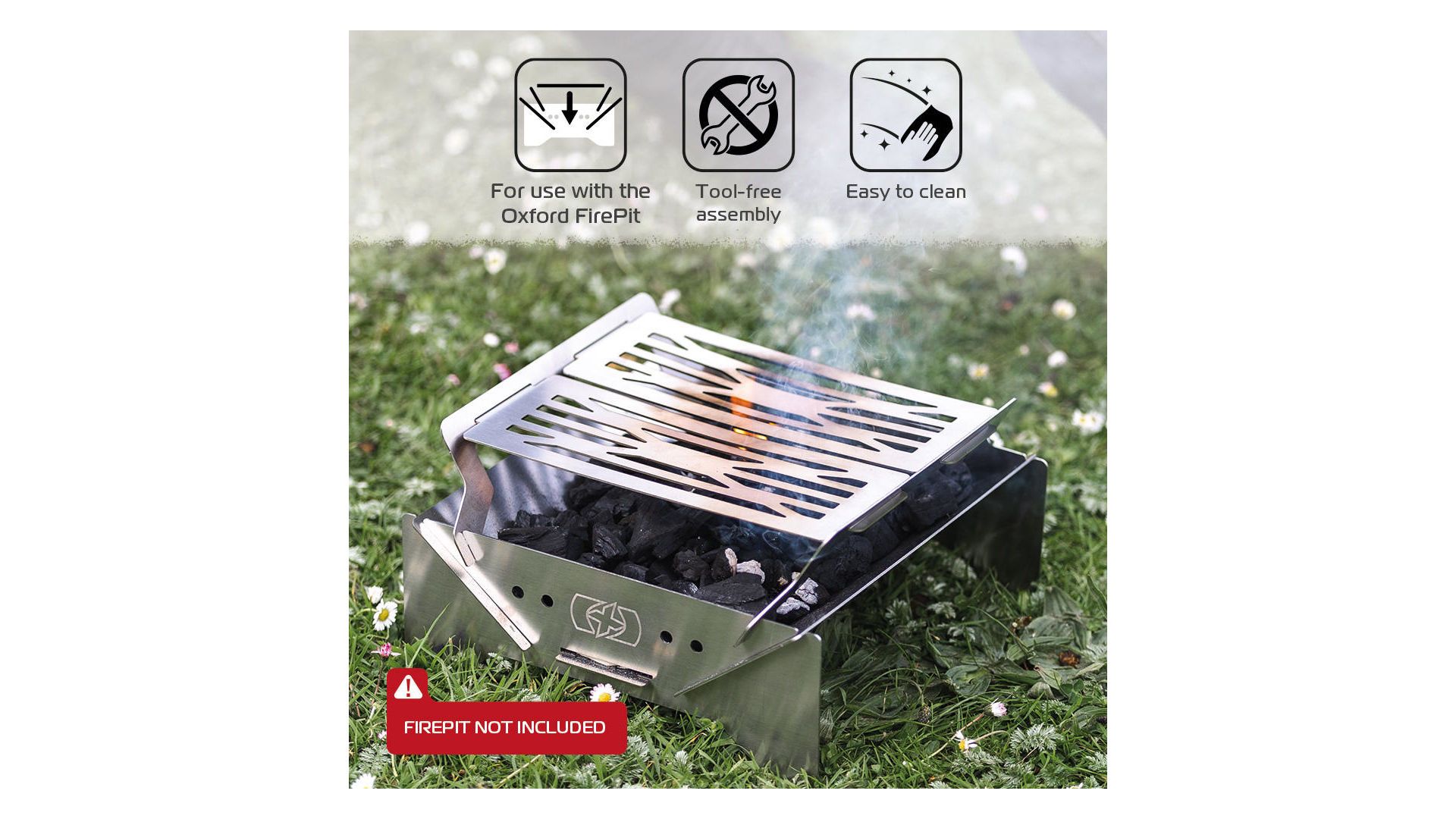 Oxford Grillroste (2 Stück) 24,0 x 20,5 cm Grillfläche gesamt