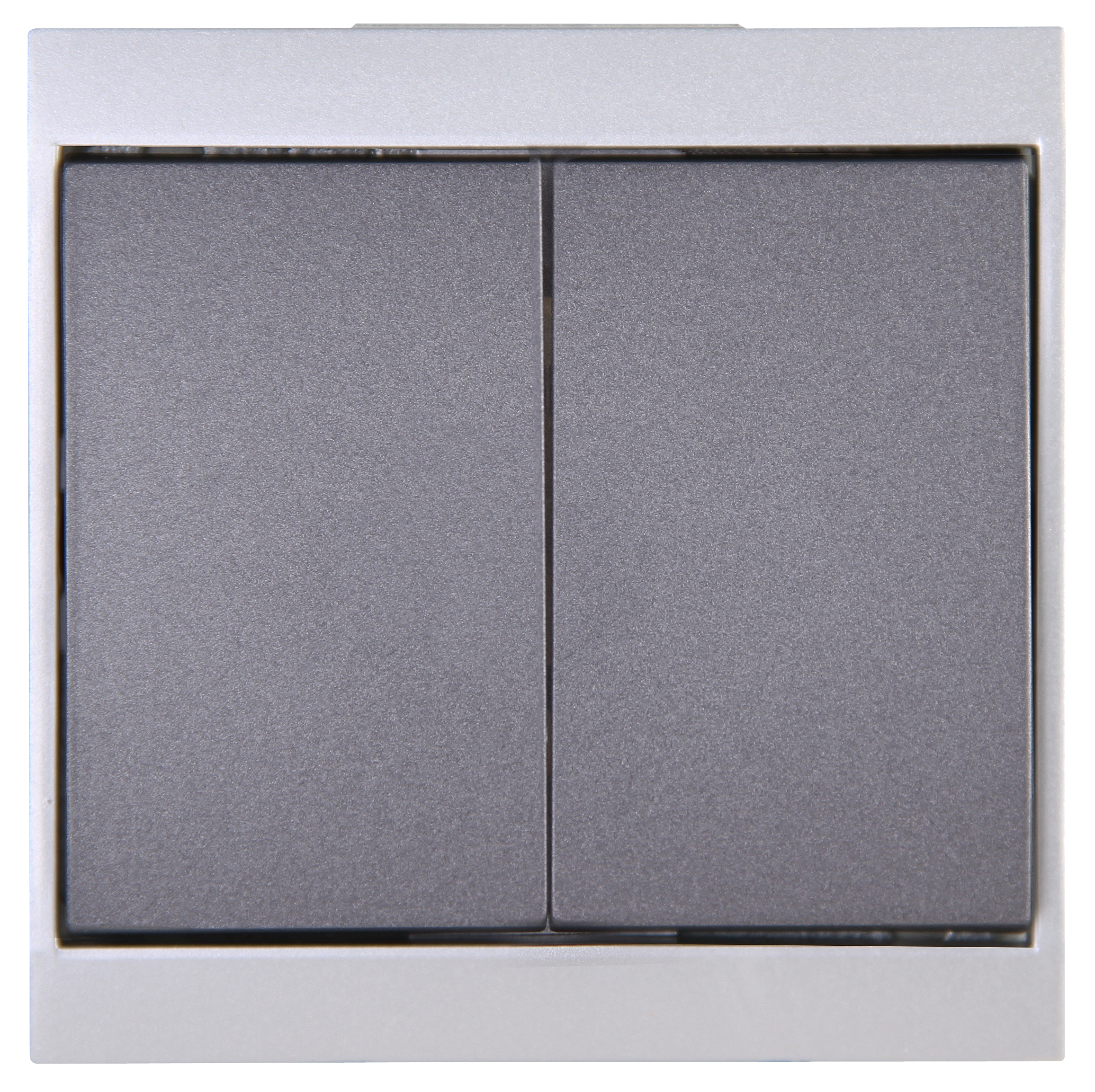 Kopp Serienschalter MALTA silber/anthrazit