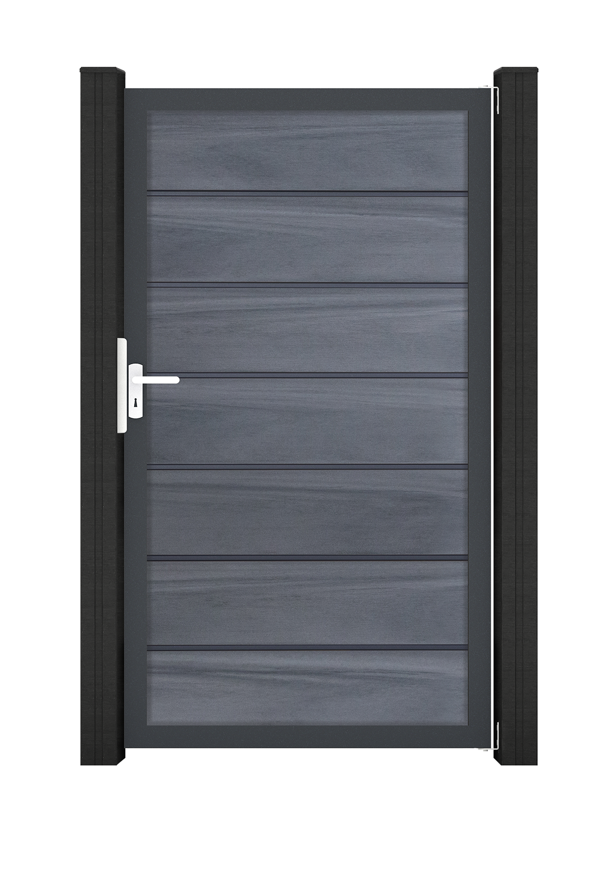 GroJa Solid Grande Premium Tor Sondermaß max. 150x180cm Anthrazitrahmen Schwarz co-extrudiert