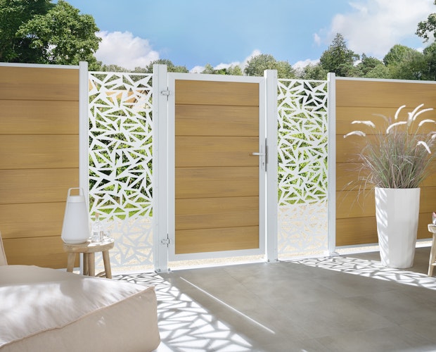 TraumGarten System WPC Platinum XL Zaun-Set