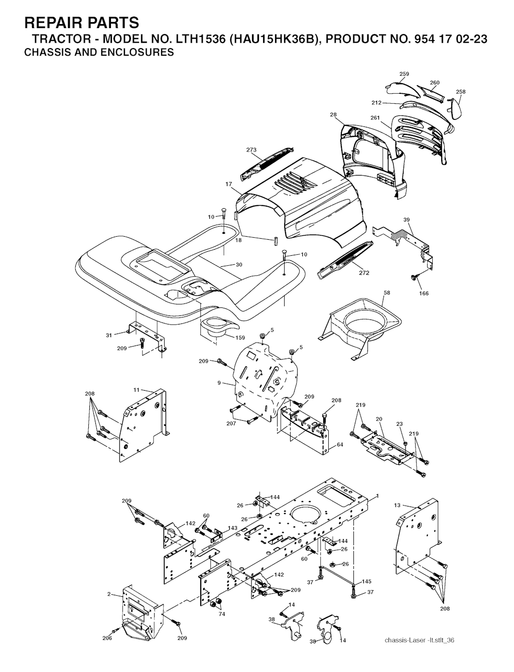 Explosionszeichnung Ersatzteile